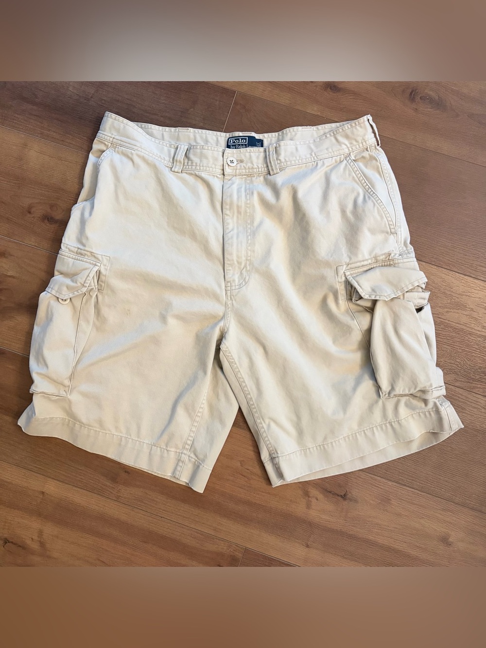 Polo Ralph Lauren Cargo Shorts Men’s Size 38 Khaki Chino 10" Inseam Classic
